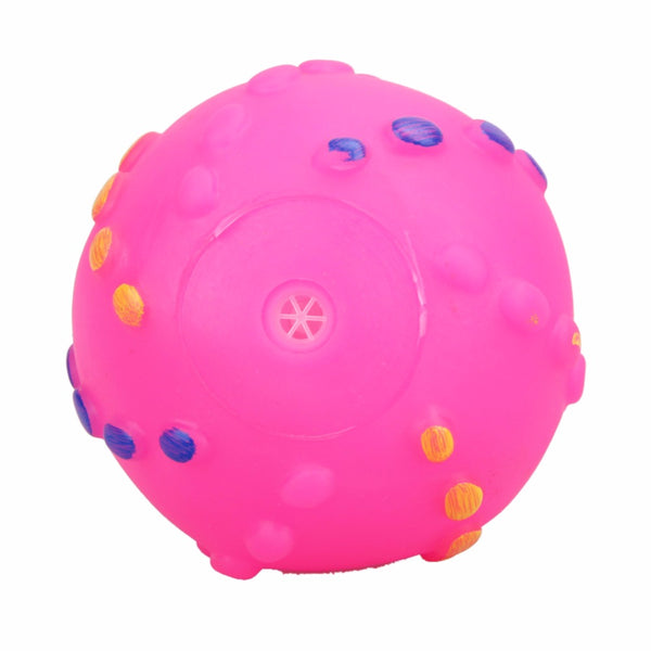 Soft Rubber Dog Face Chew Squeaker