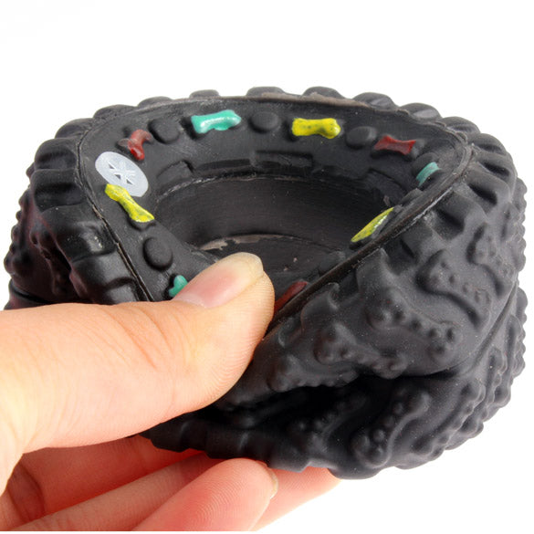 Tyre Treads Squeaky Toy