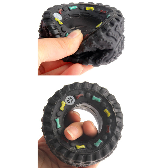 Tyre Treads Squeaky Toy