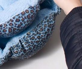 Colorful Leopard Print Dog Bed