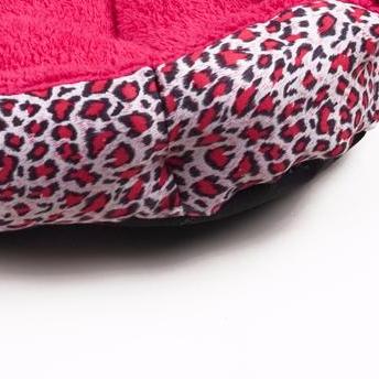 Colorful Leopard Print Dog Bed