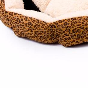 Colorful Leopard Print Dog Bed