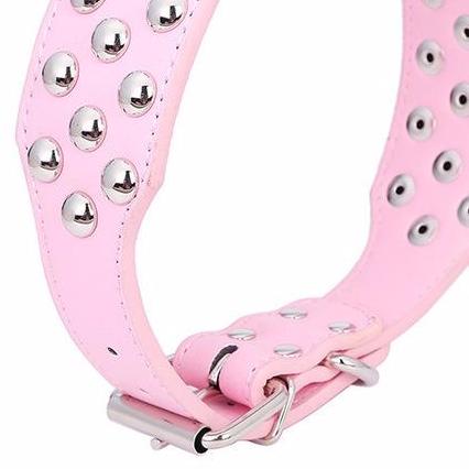 3 Rows Studs Large Dog Collar