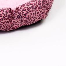 Colorful Leopard Print Dog Bed